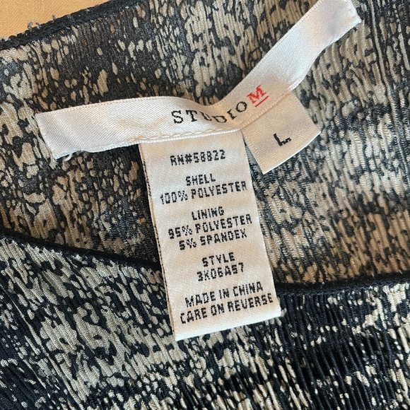 STUDIO M || Women's lightweight dress with graphic print - Size L - Picture 5 of 5